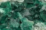 Green Fluorescent Cubic Fluorite Crystals - Madagascar #358902-1